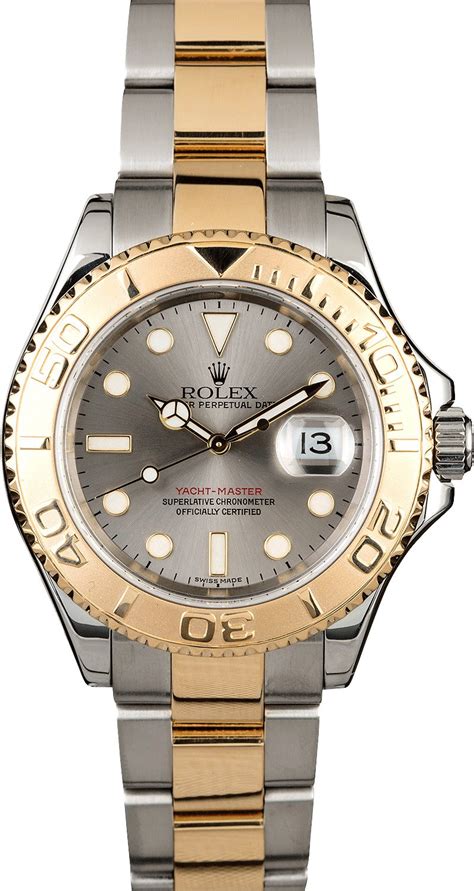 rolex two-tone yacht-master 16623 slate dial|rolex yacht master for sale.